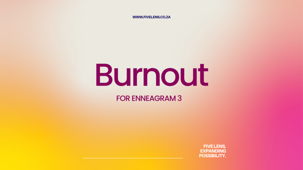 enneagram 3 burnout