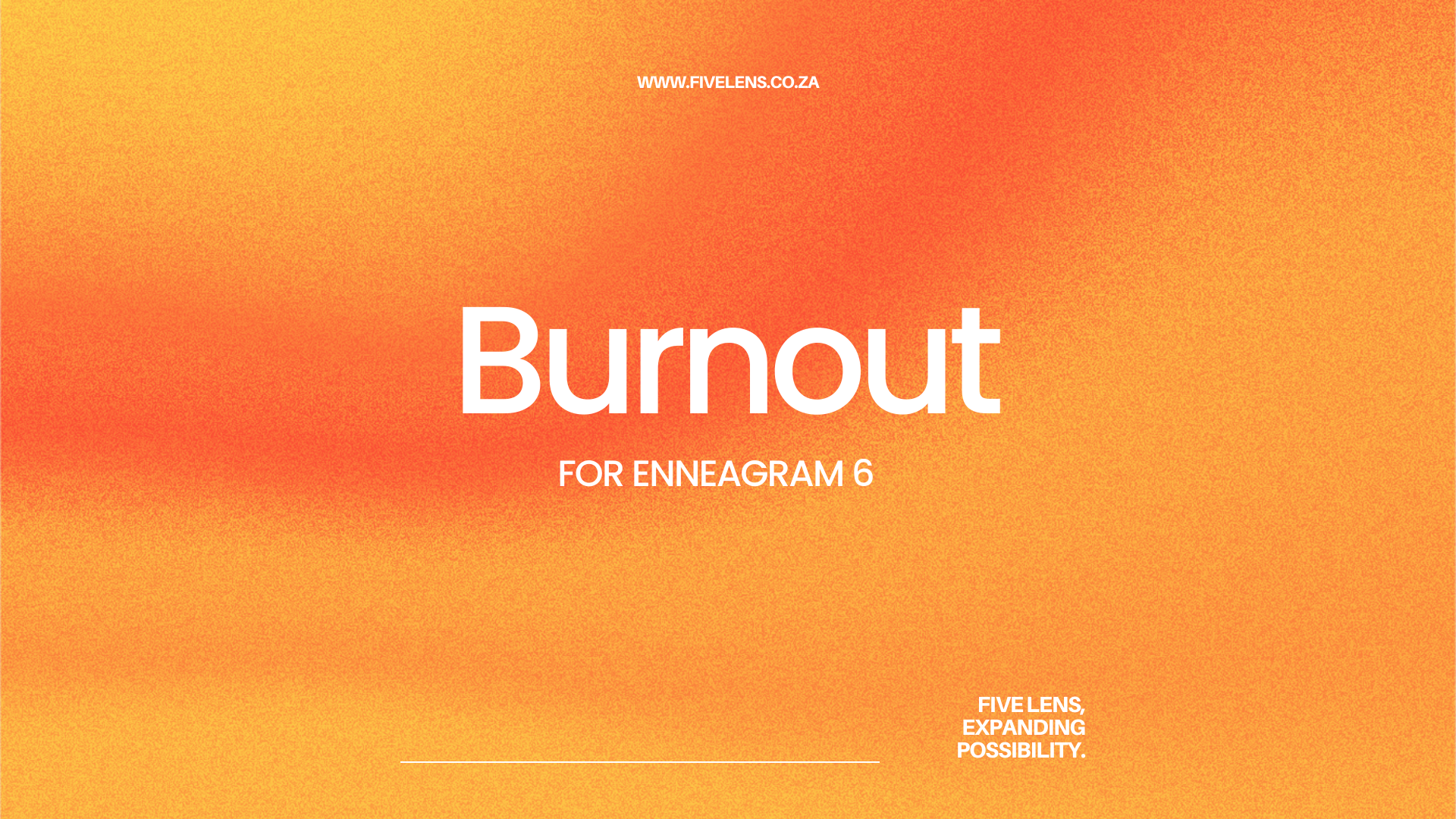 Burnout enneagram 6